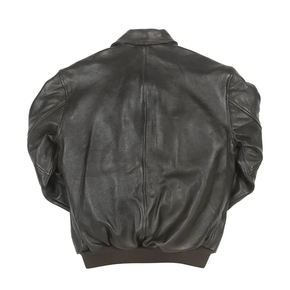 The A-2 Antique Lambskin Bomber Leather Jacket For Men