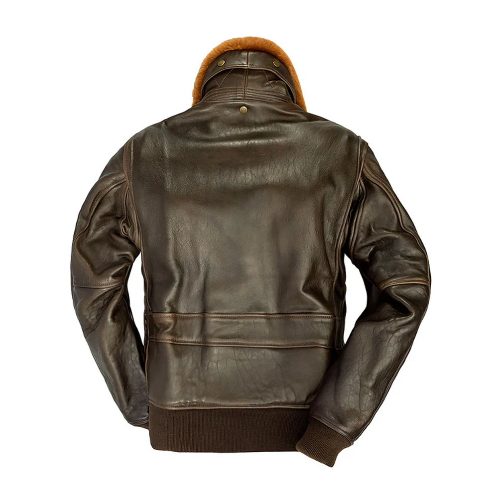 The Highest Quality Antique Lambskin Leather G-1 Bomber Jacket