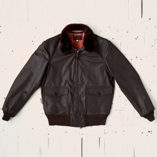 New Mens flight Leather Bomber Jacket - bombersflight