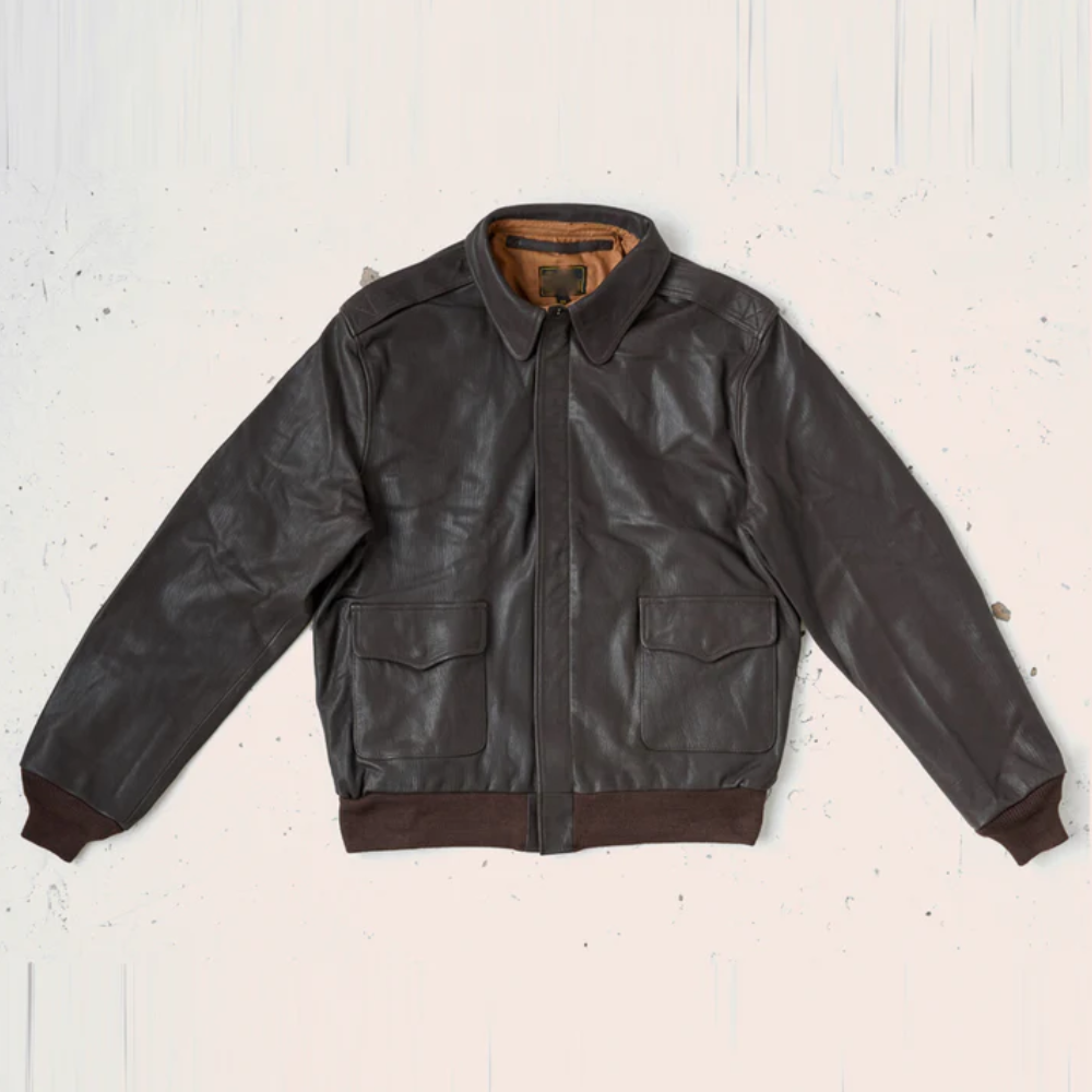 New Men Horseskin Brown Leather Bomber Jacket - bombersflight