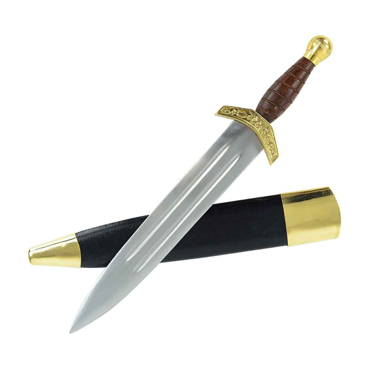 Viking Dagger with BLACK Scabbard And A Antique Designed Handle