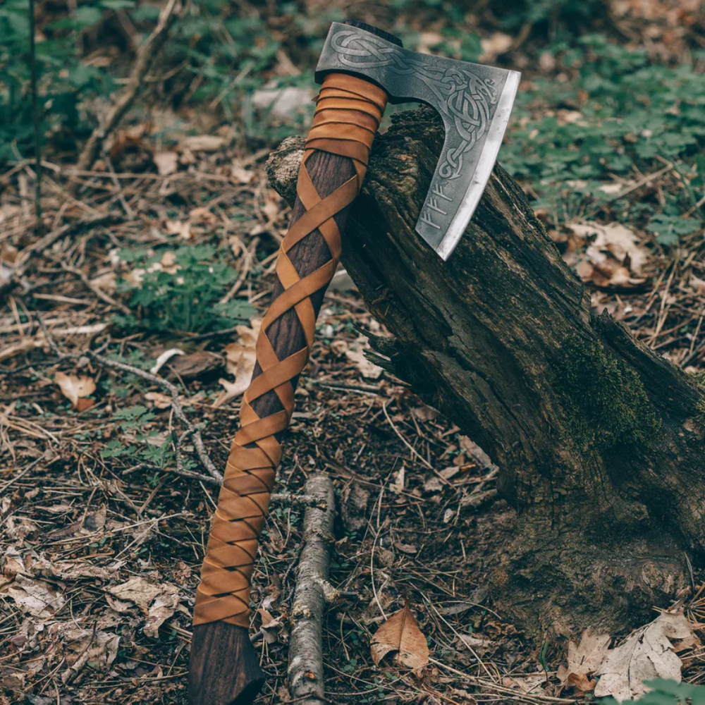 Handcrafted Viking Axe Bearded Ragnar Edition, Fully Functional