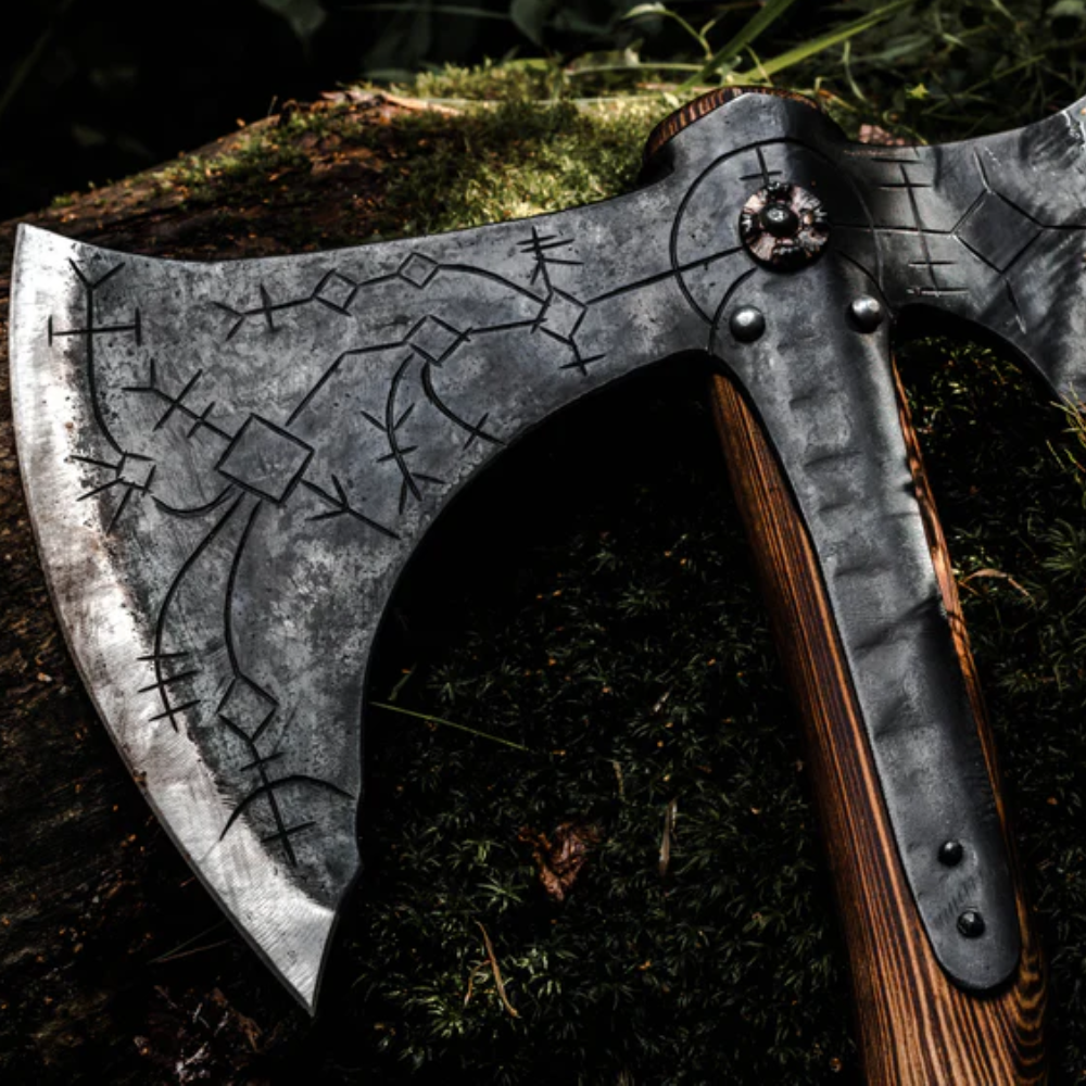 Kratos battle Viking axe 100% handmade