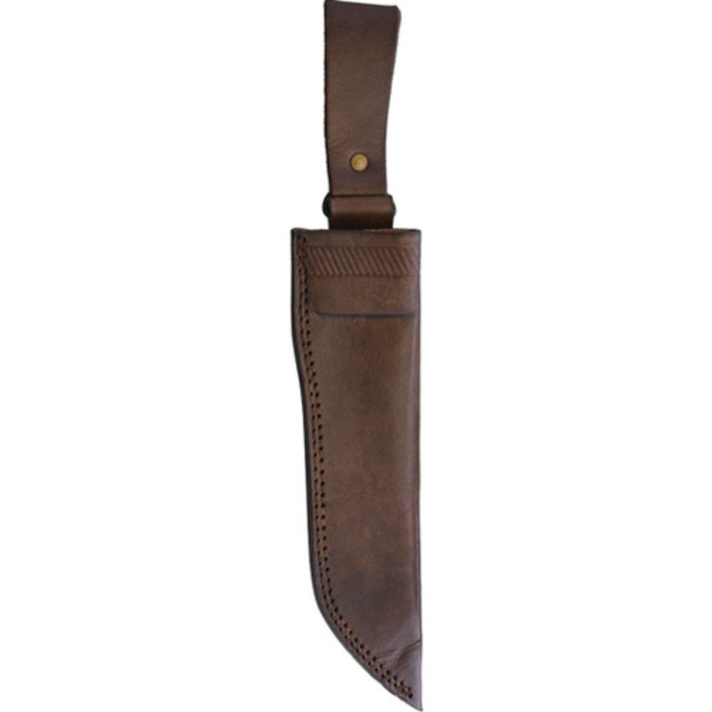 Seax Rosewood & Stag Handle with brown leather belt sheath