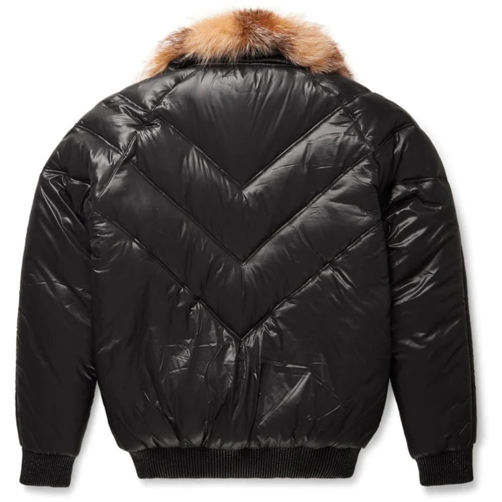 New Nylon Black V-Bomber Jacket - bombersflight