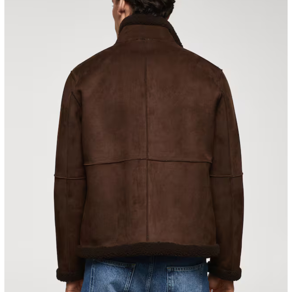 New Men B3 Shearling lined leather jacket