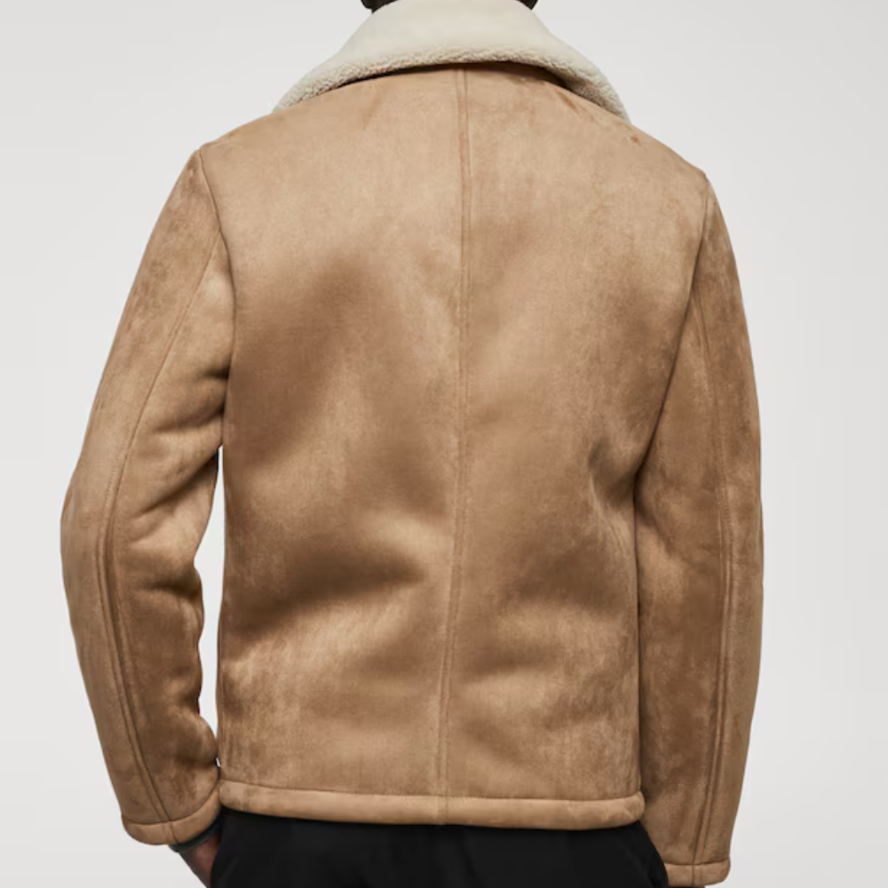 New Men B3 Bomber Shearling lined jacket