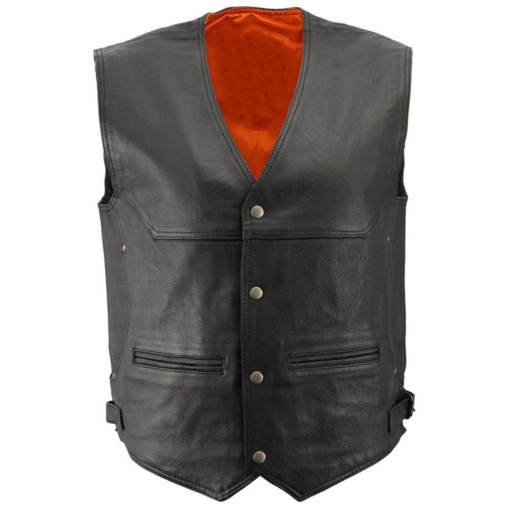 New Men Black Deep Pocket Vest